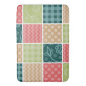 Zigzag, Chevron, Gingham, Polka Dots, Patchwork Badmat (Voorkant Verticaal)