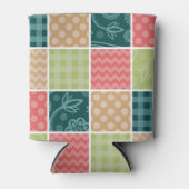 Zigzag, Chevron, Gingham, Polka Dots, Patchwork Blikjeskoeler (Voorkant)