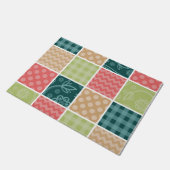 Zigzag, Chevron, Gingham, Polka Dots, Patchwork Deurmat (Schuin)