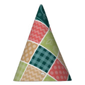 Zigzag, Chevron, Gingham, Polka Dots, Patchwork Feesthoedjes (Rechts)