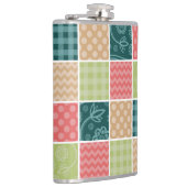 Zigzag, Chevron, Gingham, Polka Dots, Patchwork Heupfles (Rechts)