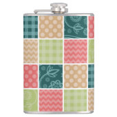 Zigzag, Chevron, Gingham, Polka Dots, Patchwork Heupfles (Voorkant)