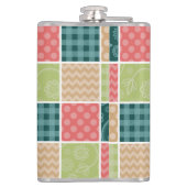 Zigzag, Chevron, Gingham, Polka Dots, Patchwork Heupfles (Achterkant)