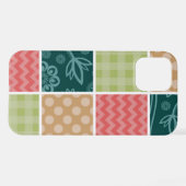 Zigzag, Chevron, Gingham, Polka Dots, Patchwork iPhone Hoesje (Achterkant horizontaal)