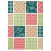 Zigzag, Chevron, Gingham, Polka Dots, Patchwork Klembord (Achterkant)