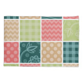 Zigzag, Chevron, Gingham, Polka Dots, Patchwork Kussensloop (Achterkant)