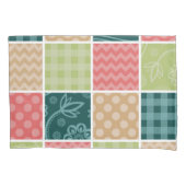 Zigzag, Chevron, Gingham, Polka Dots, Patchwork Kussensloop (Voorkant)