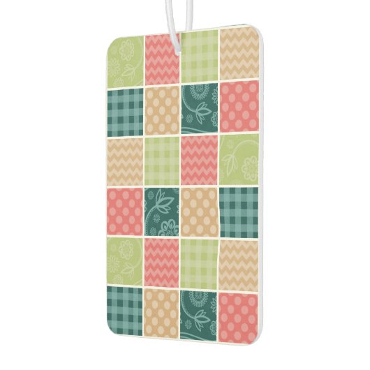 Zigzag, Chevron, Gingham, Polka Dots, Patchwork Luchtverfrisser (Links)