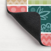 Zigzag, Chevron, Gingham, Polka Dots, Patchwork Muismat (Hoek)