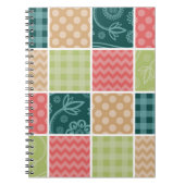 Zigzag, Chevron, Gingham, Polka Dots, Patchwork Notitieboek (Voorkant)