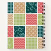 Zigzag, Chevron, Gingham, Polka Dots, Patchwork Notitieboek (Achterkant)