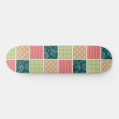 Zigzag, Chevron, Gingham, Polka Dots, Patchwork Persoonlijk Skateboard (Horizontaal)