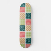 Zigzag, Chevron, Gingham, Polka Dots, Patchwork Persoonlijk Skateboard (Voorkant)