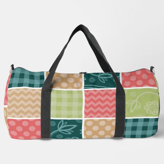 Zigzag, Chevron, Gingham, Polka Dots, Patchwork Plunjezak (Voorkant)