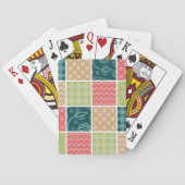 Zigzag, Chevron, Gingham, Polka Dots, Patchwork Pokerkaarten (Achterkant)