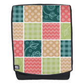 Zigzag, Chevron, Gingham, Polka Dots, Patchwork Rugtassen (Voorkant)