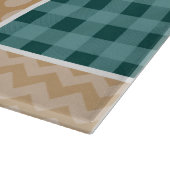 Zigzag, Chevron, Gingham, Polka Dots, Patchwork Snijplank (Hoek)