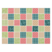Zigzag, Chevron, Gingham, Polka Dots, Patchwork Tafelkleed (Voorkant (Horizontaal))