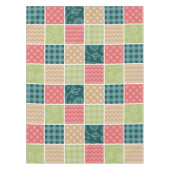 Zigzag, Chevron, Gingham, Polka Dots, Patchwork Tafelkleed (Voorkant)