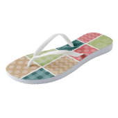 Zigzag, Chevron, Gingham, Polka Dots, Patchwork Teenslippers (Schuin)