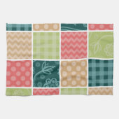 Zigzag, Chevron, Gingham, Polka Dots, Patchwork Theedoek (Horizontaal)