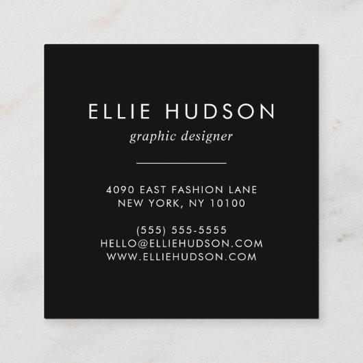 Zigzag, Chevron, Gingham, Polka Dots, Patchwork Vierkante Visitekaartje (Achterkant)