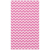 Zigzag Chevron Pattern, roze en witte zigzag Tafelkleed (Voorkant)