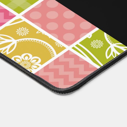 zigzag, Chevron, Polka Dots, Gingham, Jouw naam Bureaumat (Hoek)