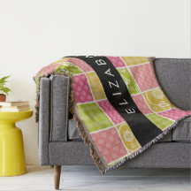 zigzag, Chevron, Polka Dots, Gingham, Jouw naam