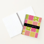 zigzag, Chevron, Polka Dots, Gingham, Jouw naam Notitieboek (Binnen)