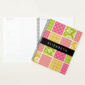 zigzag, Chevron, Polka Dots, Gingham, Jouw naam Planner (Display)