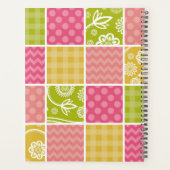 zigzag, Chevron, Polka Dots, Gingham, Jouw naam Planner (Achterkant)