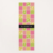zigzag, Chevron, Polka Dots, Gingham, Jouw naam Yogamat (Voorkant)