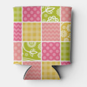 Zigzag, Chevron, Polka Dots, Gingham, Patchwork Blikjeskoeler (Voorkant)