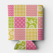 Zigzag, Chevron, Polka Dots, Gingham, Patchwork Blikjeskoeler (Achterkant)