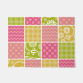 Zigzag, Chevron, Polka Dots, Gingham, Patchwork Deurmat (Voorkant)