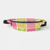 Zigzag, Chevron, Polka Dots, Gingham, Patchwork Heuptasje (Voorkant)