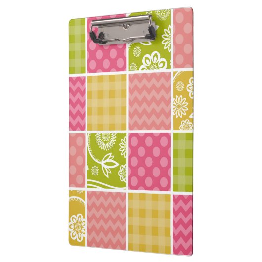 Zigzag, Chevron, Polka Dots, Gingham, Patchwork Klembord (Links)
