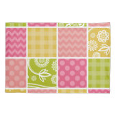 Zigzag, Chevron, Polka Dots, Gingham, Patchwork Kussensloop (Achterkant)