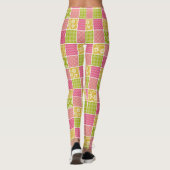 Zigzag, Chevron, Polka Dots, Gingham, Patchwork Leggings (Achterkant)