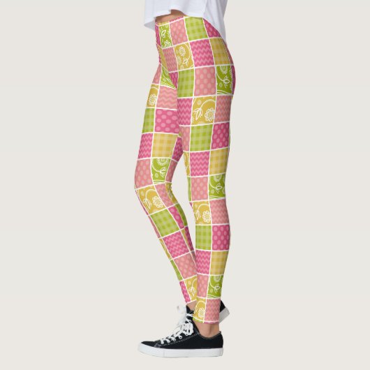 Zigzag, Chevron, Polka Dots, Gingham, Patchwork Leggings (Links)