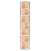 Zigzag, Chevron, Polka Dots, Gingham, Patchwork Medium Tafelloper (Voorkant)