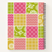 Zigzag, Chevron, Polka Dots, Gingham, Patchwork Notitieboek (Achterkant)