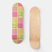 Zigzag, Chevron, Polka Dots, Gingham, Patchwork Persoonlijk Skateboard (Voorkant)