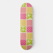 Zigzag, Chevron, Polka Dots, Gingham, Patchwork Persoonlijk Skateboard (Voorkant)