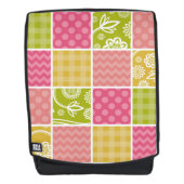 Zigzag, Chevron, Polka Dots, Gingham, Patchwork Rugtassen (Voorkant)