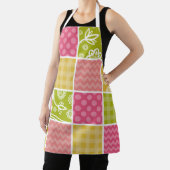 Zigzag, Chevron, Polka Dots, Gingham, Patchwork Schort (Insitu)