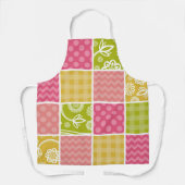 Zigzag, Chevron, Polka Dots, Gingham, Patchwork Schort (Voorkant)