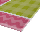 Zigzag, Chevron, Polka Dots, Gingham, Patchwork Snijplank (Hoek)