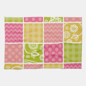 Zigzag, Chevron, Polka Dots, Gingham, Patchwork Theedoek (Horizontaal)